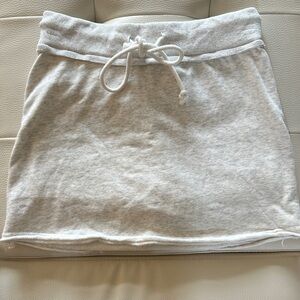 Chic Light Gray Mini Skirt
